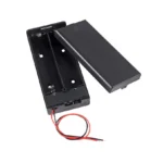 18650 x 2 Battery Holder With Cover & ON/OFF Switch