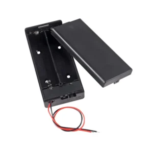 18650 x 2 Battery Holder With Cover & ON/OFF Switch