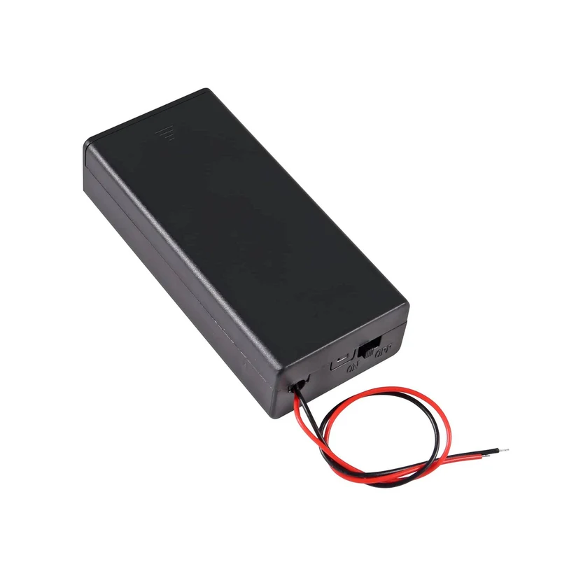 18650 x 2 Battery Holder With Cover & ON/OFF Switch - Image 3
